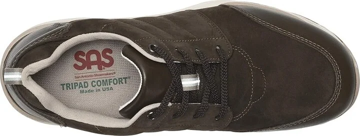 SAS Venture Lace Up Comfort Sneaker Men's Shoes Turf/Coffee : 10.5 N - Narrow (C), Suede/Leather - Image 3