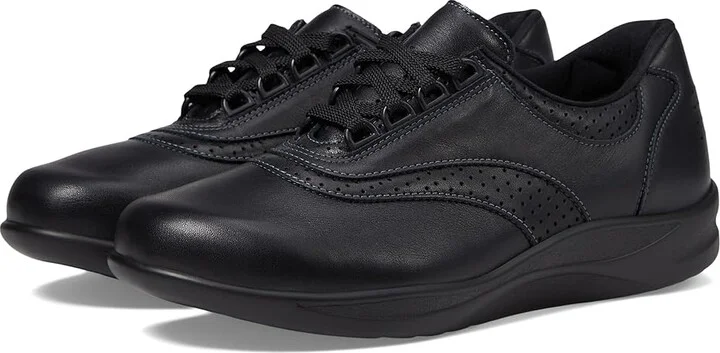 SAS Walk Easy Comfort Walking Shoe Women's Shoes Black : 6 N - Narrow (AA), Leather