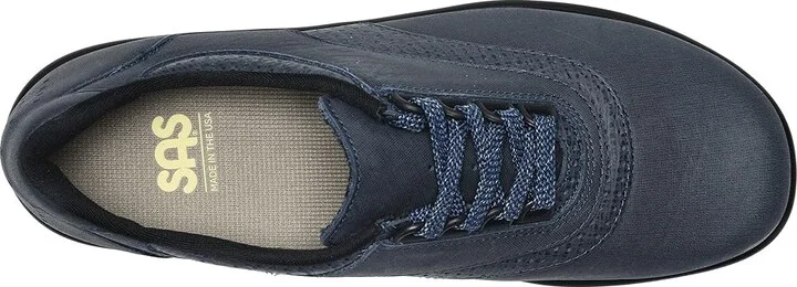 SAS Walk Easy Comfort Walking Shoe Women's Shoes Indigo/Blueberry : 6 S - Slim (AAA), Leather - Image 3