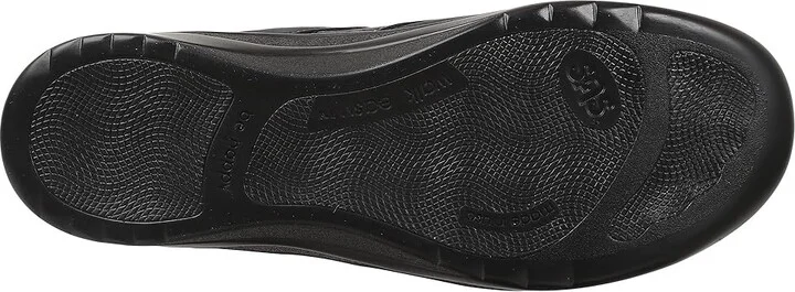 SAS Walk Easy Comfort Walking Shoe Women's Shoes Nero/Charcoal Nubuck : 6 N - Narrow (AA), Leather - Image 4