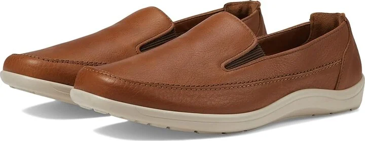SAS Weekender Slip On Comfort Loafer Men's Shoes Sandstone : 11 N - Narrow (C), Leather