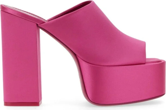 Sasha Open-Toe Mules With Wide Strap