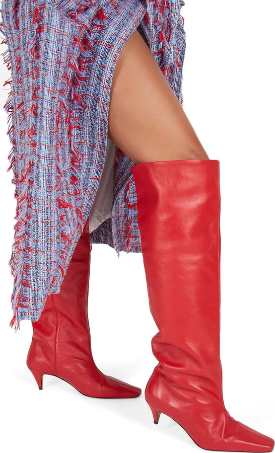Sassafrass Knee High Boot-Red - Image 2