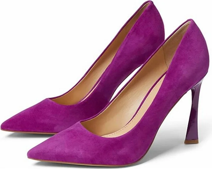 Sassie Heeled Pump In Purple