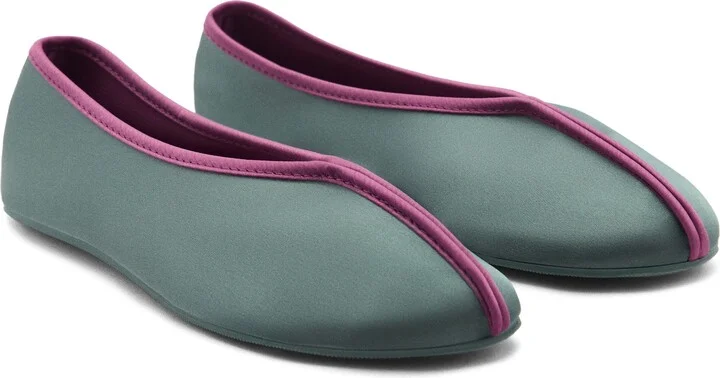 Satin Ballerina Flat
