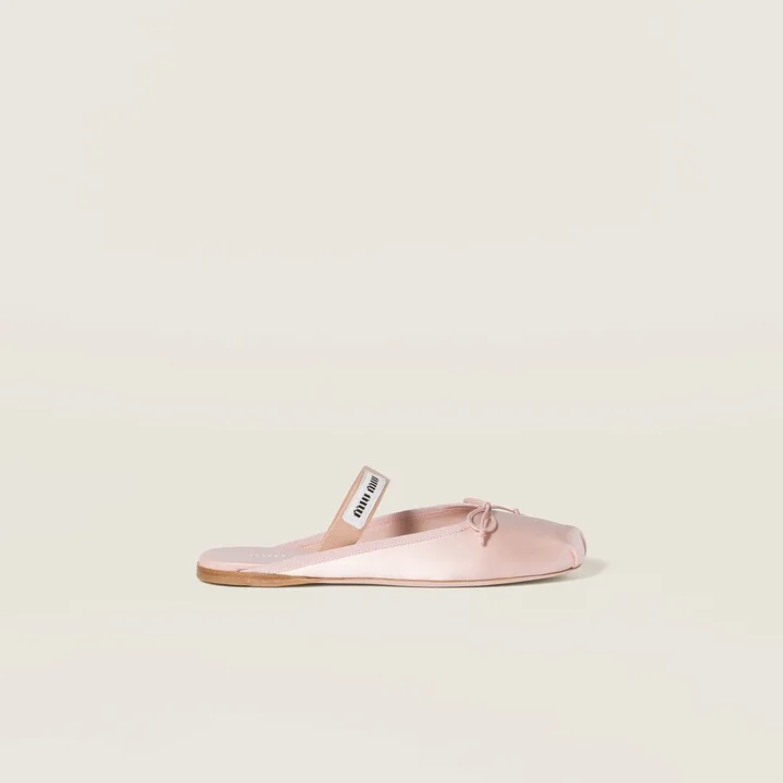 Satin ballerina mules - Image 2