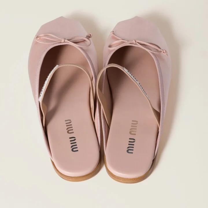 Satin ballerina mules - Image 3