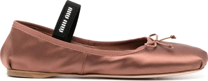 Satin Ballerina Shoes