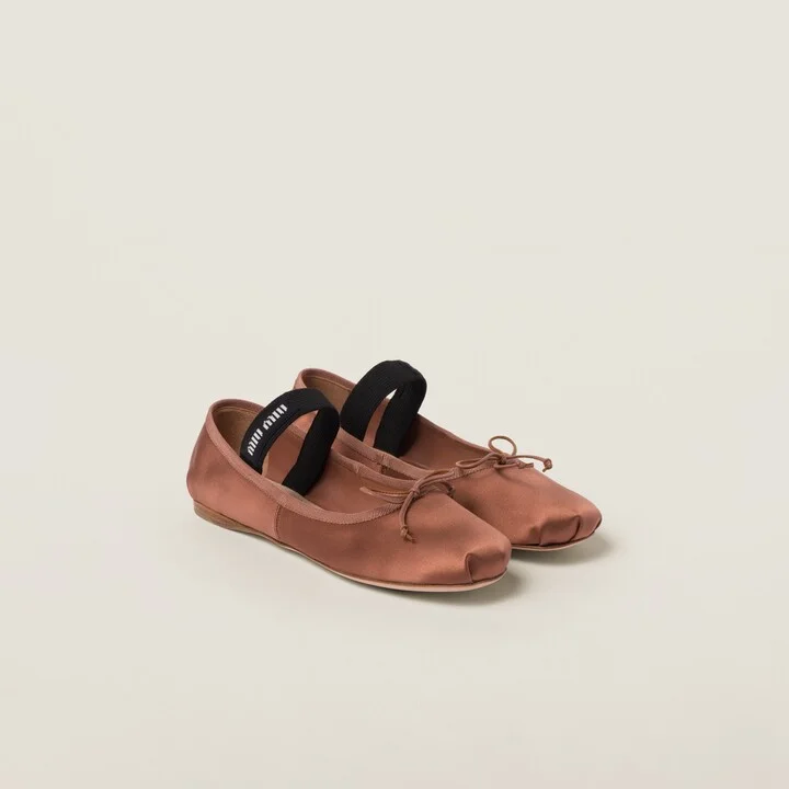 Satin ballerinas