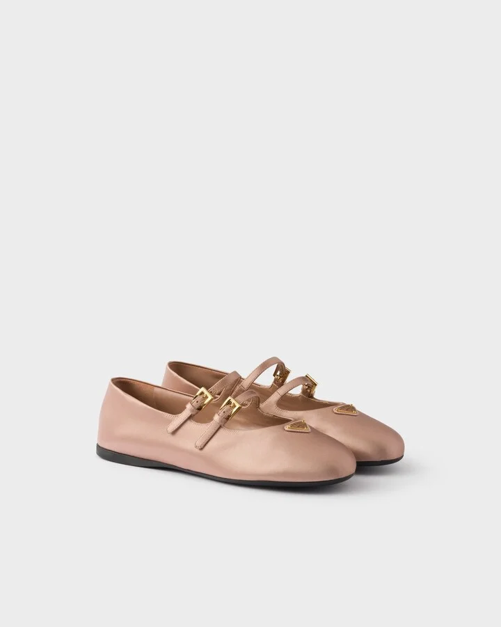 Satin ballerinas