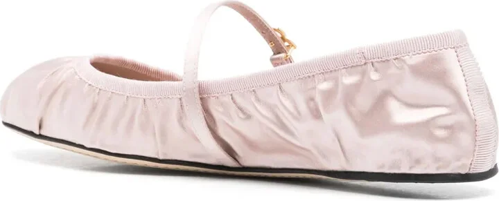 Satin Ballet Flats - Image 3
