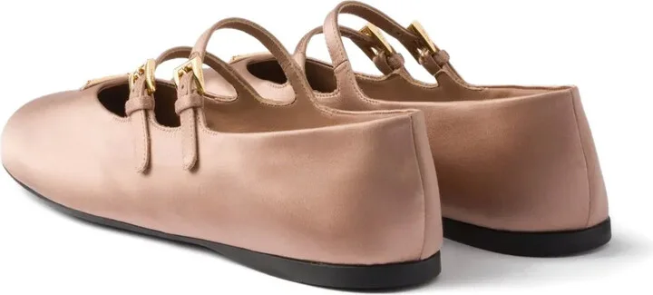 Satin Ballet Flats - Image 3