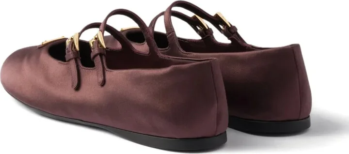 Satin Ballet Flats - Image 3