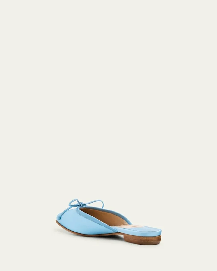 Satin Bow Ballerina Flats - Image 6