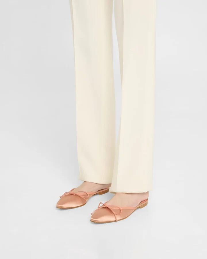Satin Bow Ballerina Flats - Image 6