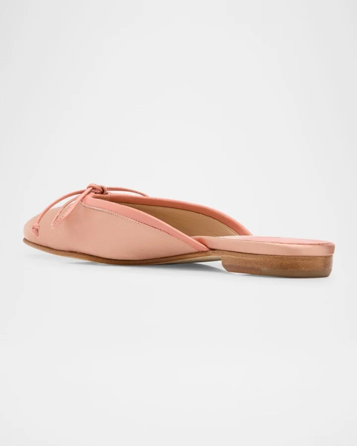 Satin Bow Ballerina Flats - Image 7