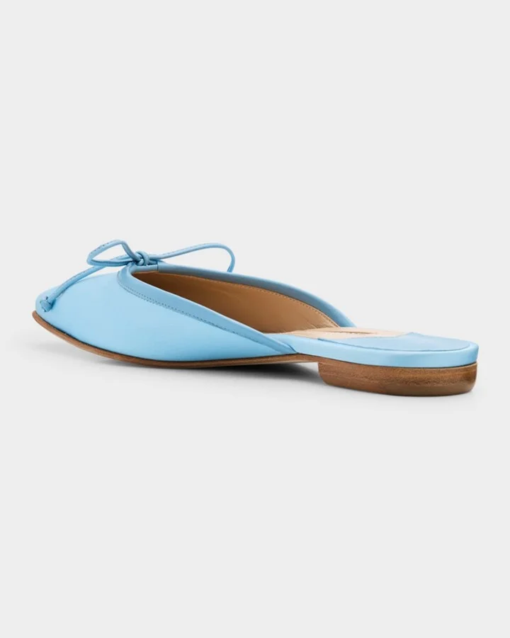 Satin Bow Ballerina Flats - Image 8