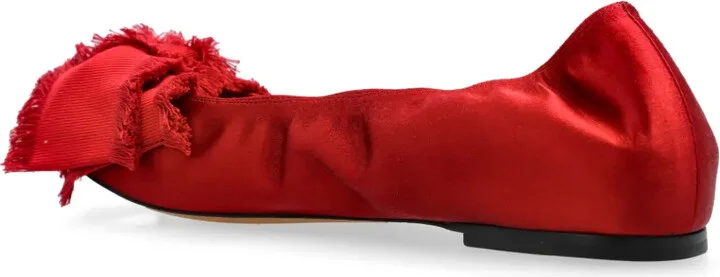 Satin Bow Ballerina Shoes - Image 3