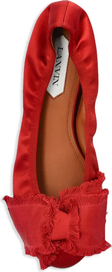 Satin Bow Ballerina Shoes - Image 4