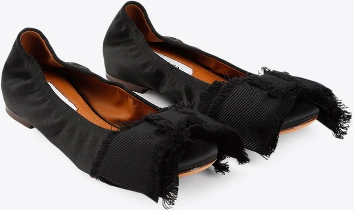 Satin Bow Ballet Flats - Image 2