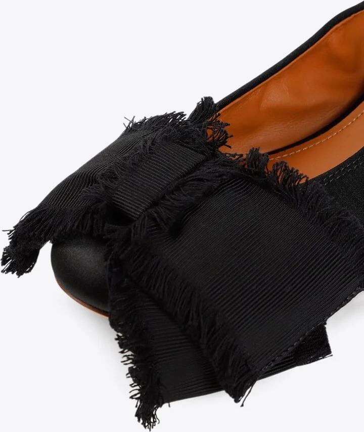 Satin Bow Ballet Flats - Image 3