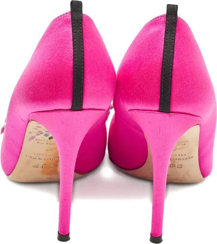 Satin Bow Pumps - Image 3