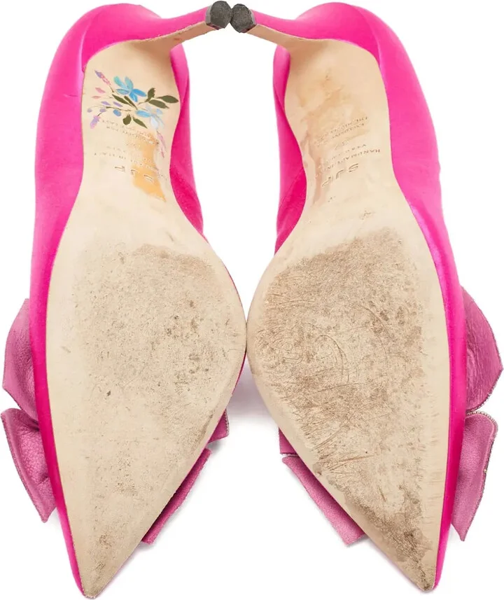 Satin Bow Pumps - Image 4