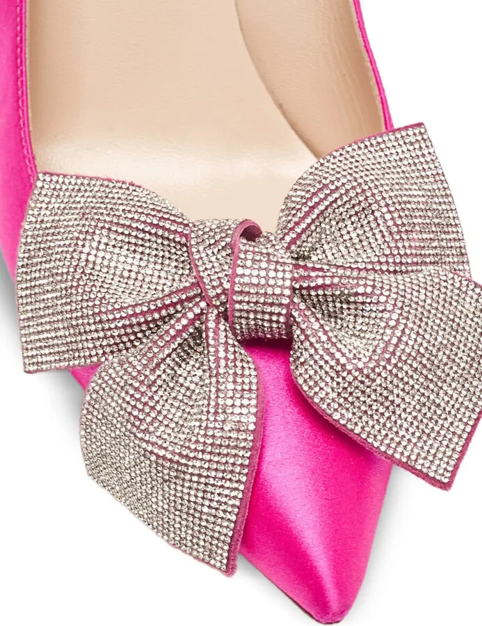 Satin Bow Pumps - Image 5