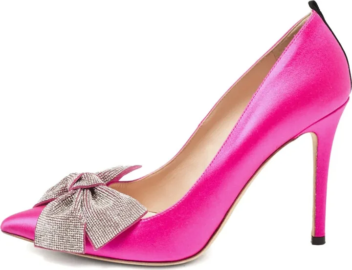 Satin Bow Pumps