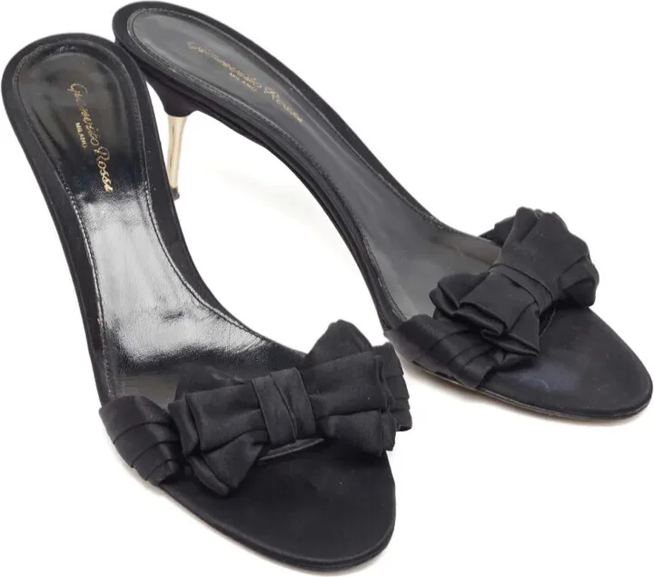 Satin Bow Sandals - Image 2