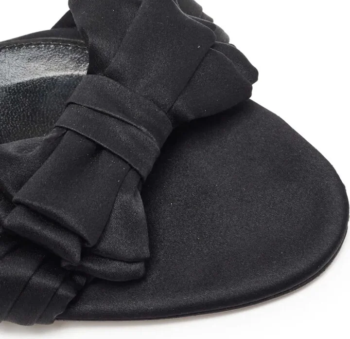 Satin Bow Sandals - Image 5