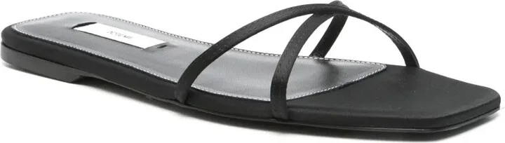 Satin Crossover Sandals - Image 2
