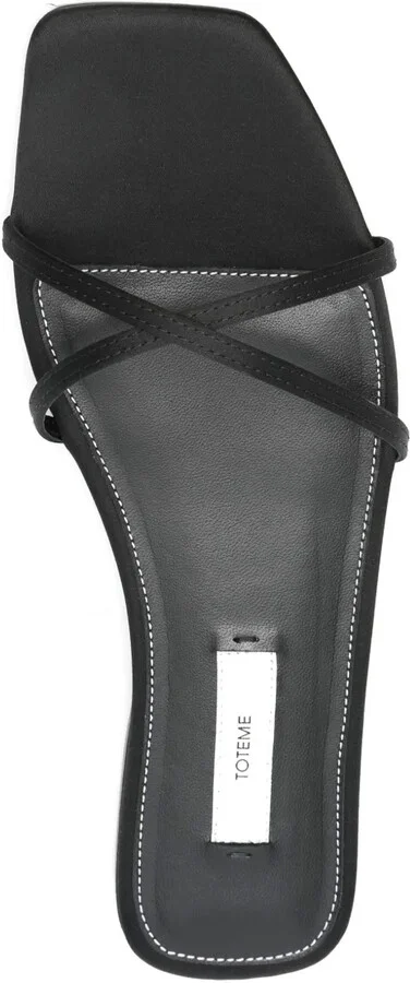 Satin Crossover Sandals - Image 4
