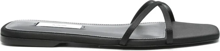 Satin Crossover Sandals