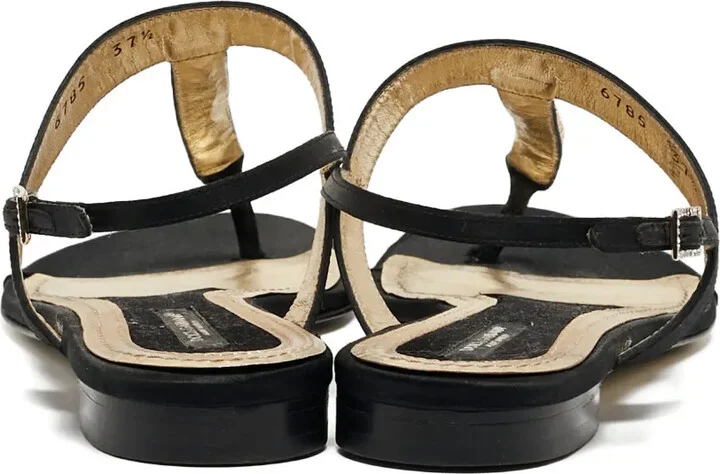 Satin Crystal Sandals - Image 3