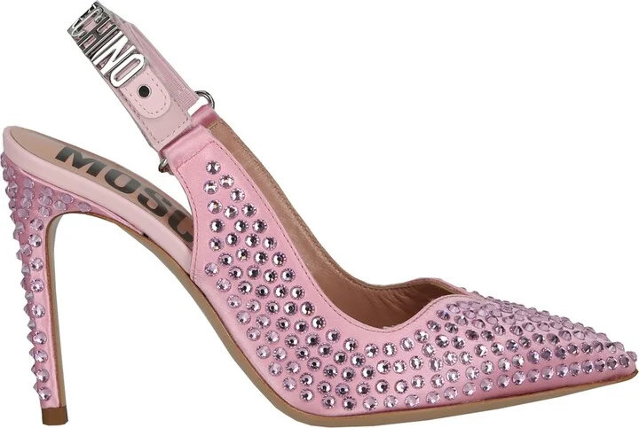 Satin Crystal Slingback Pump - Image 4