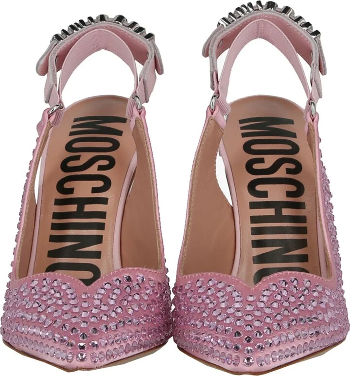 Satin Crystal Slingback Pump - Image 6