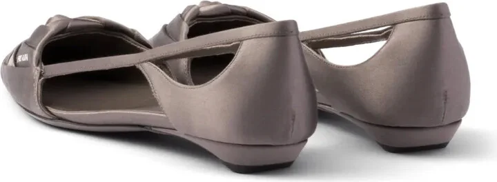 Satin cut-out ballerinas - Image 3