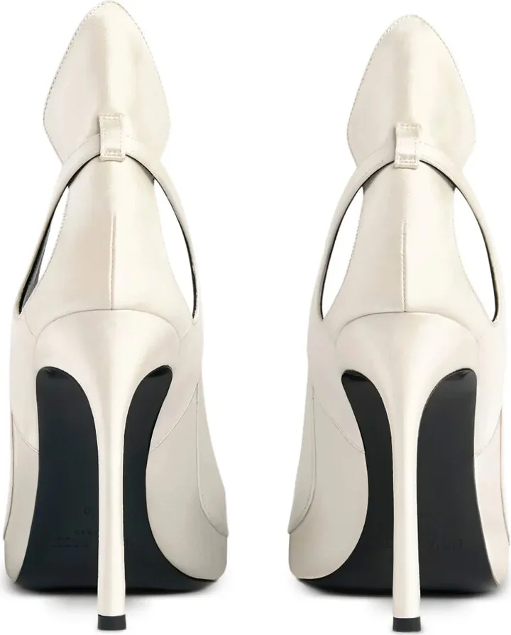 Satin Cut-Out Pumps - Image 3