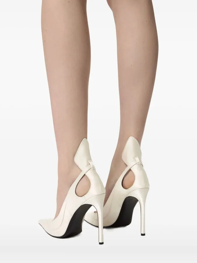 Satin Cut-Out Pumps - Image 5