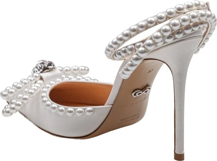 Satin Double Decollete' With Pearl Bow - Image 5