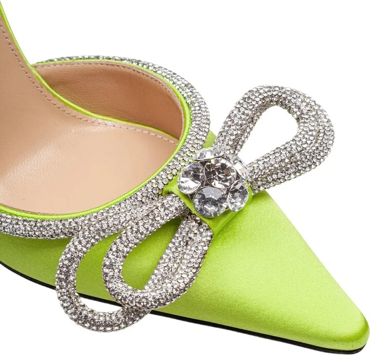 Satin Double Decollete With Rhinestone Bow - Image 3