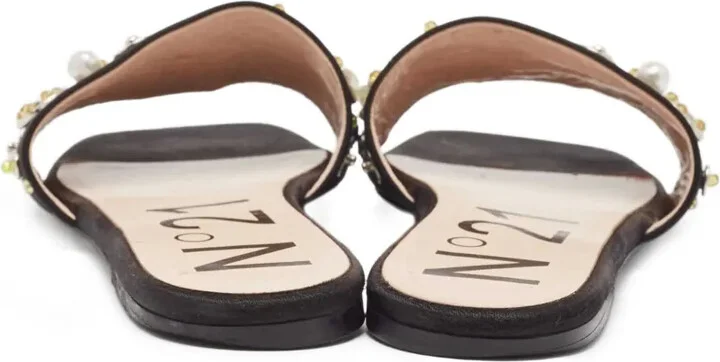 Satin Embellished Sandals - Image 3