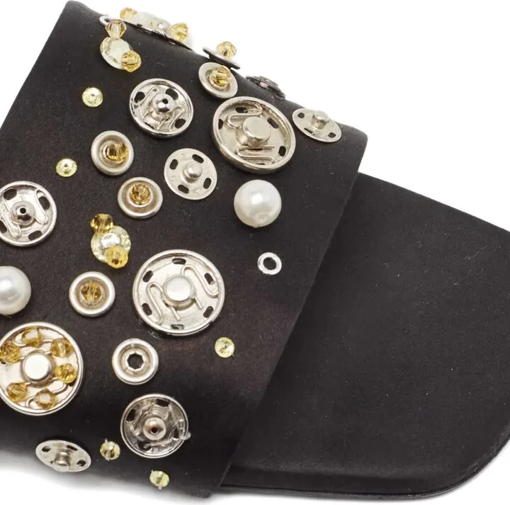 Satin Embellished Sandals - Image 5
