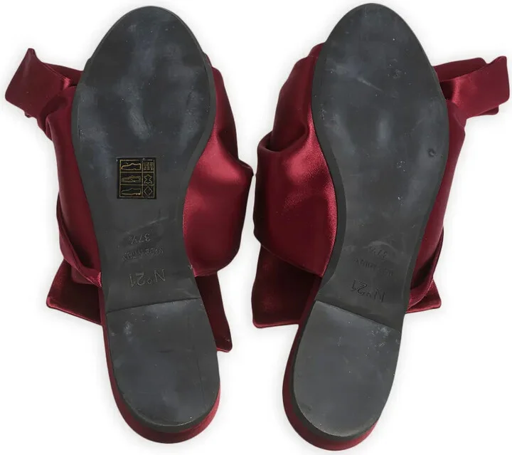 Satin Flat Sandals - Image 4