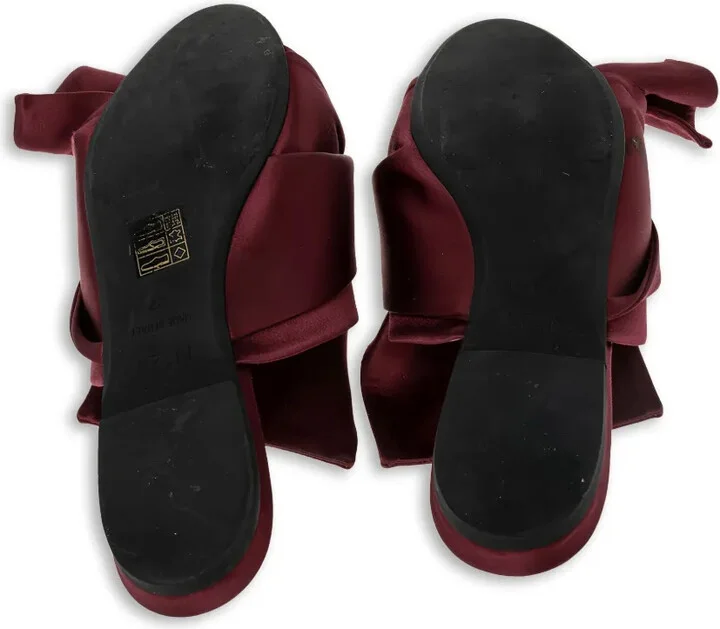 Satin Flat Sandals - Image 5
