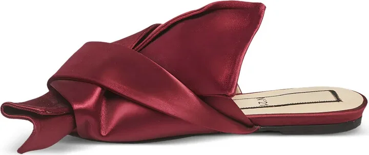 Satin Flat Sandals