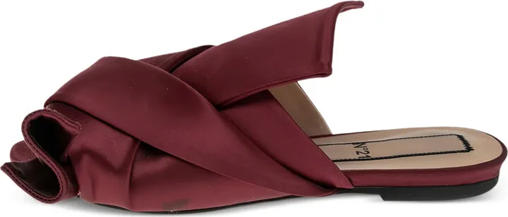 Satin Flat Sandals