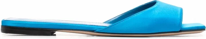 Satin Flat Slides