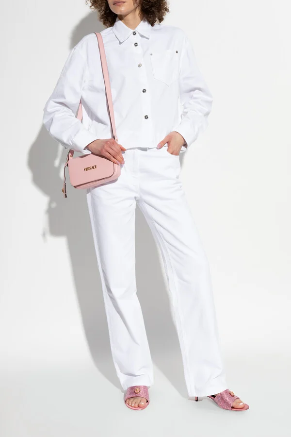 Satin Heeled Mules ‘Alia’, , - Pink - Image 2